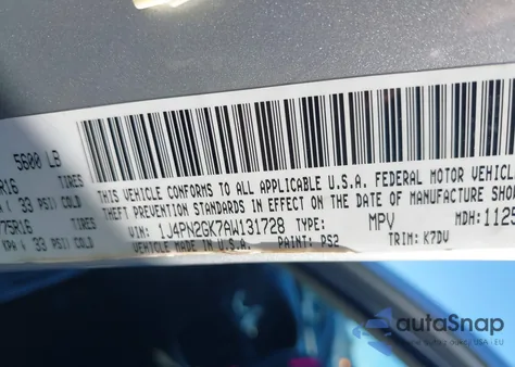 2010 Jeep Liberty Sport z USA, uszkodzony, nr VIN 1J4PN2GK7AW131728